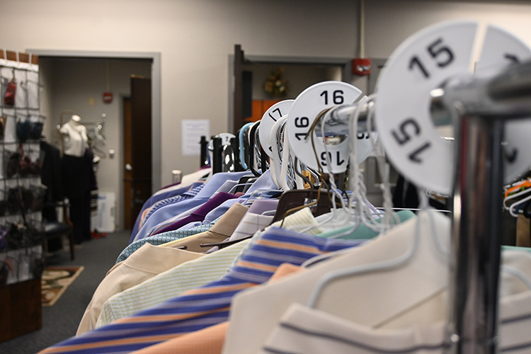 Picture of the MTSU Career Closet (MTSU photo by Jordan Reining)